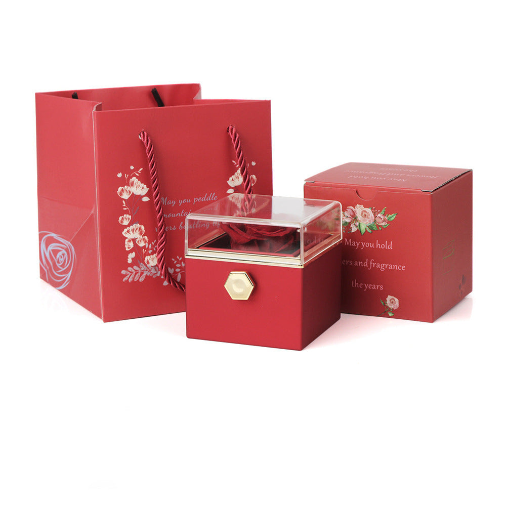 Romantic Magic Box: Auto-Pop Ring/Necklace Surprise Gift for Her