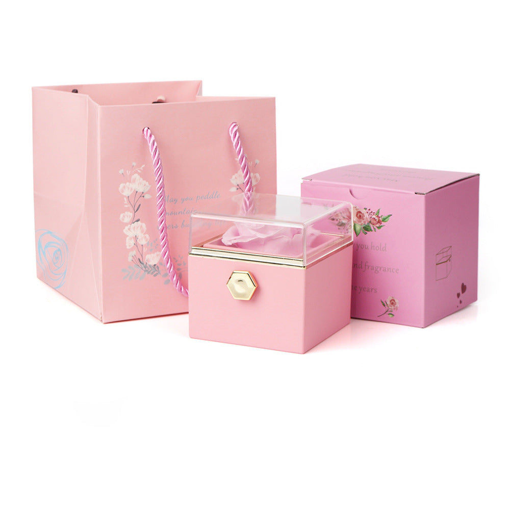 Romantic Magic Box: Auto-Pop Ring/Necklace Surprise Gift for Her